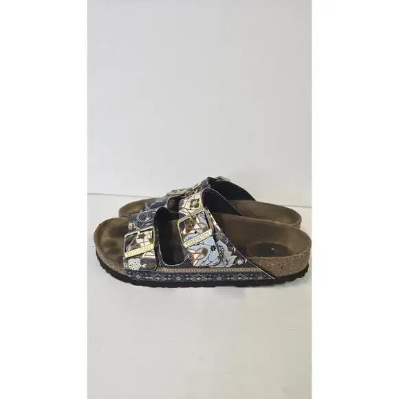 Birkenstock Florida ancient mosaic blue 38 Women's 7 or men's 5 - Picture 2 of 7